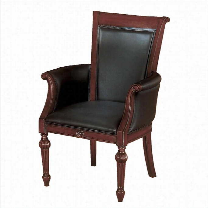 Dmi Rue De Lyon High Back Guest Chair N Black Leather