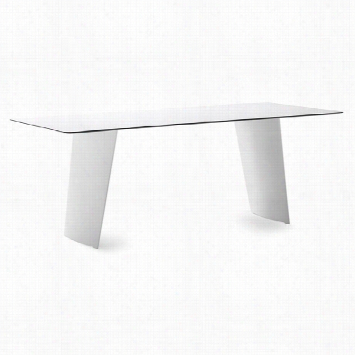 Dom Italia Stone-t 200 Rectangular Dining Table In White