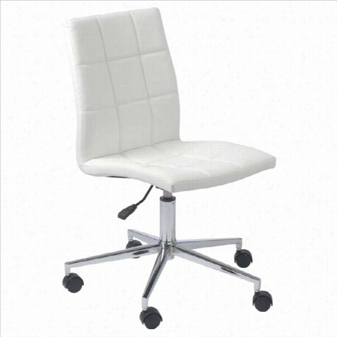 Eurostyle Cyd Office Chair In White/chrome