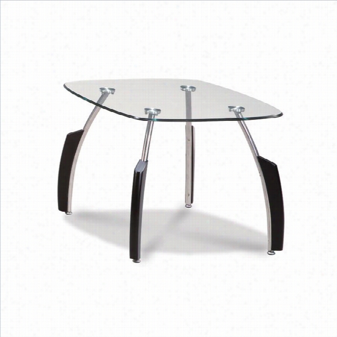 Global Furniture Us Francis End Table With Gglass Top In Black