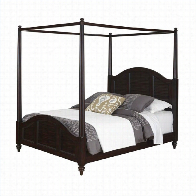 Home Styles Bermuuda Canopy Bed Espreso Finish-queen