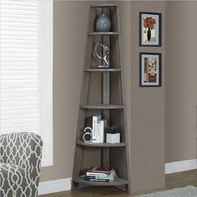 Monarch Corner Accent Etagere In Dark Tau Pe