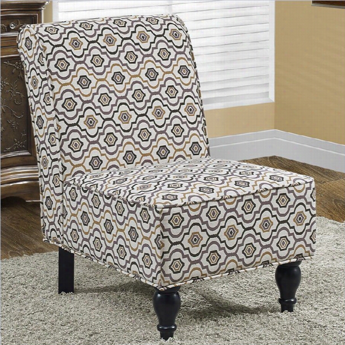 Monarch Fabric Accent Chair In Earth To Ne