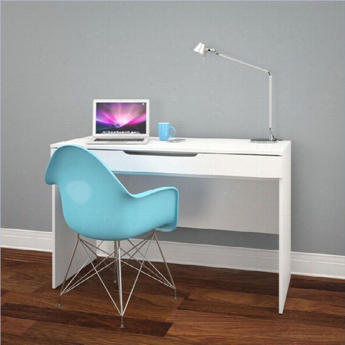 Nexera Arobas Desk In White And Melammine