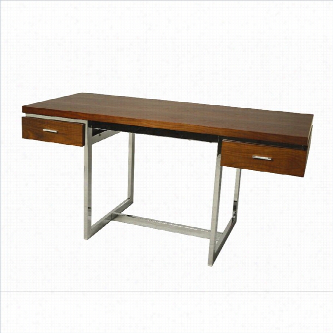 Pastel Funiture Dupont Office Desk In Walnut