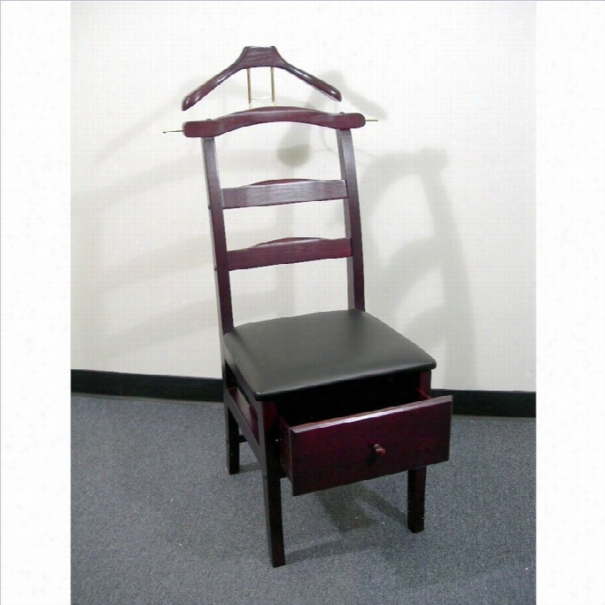 Proman Products Manchester Chair Valet In Mahogany.