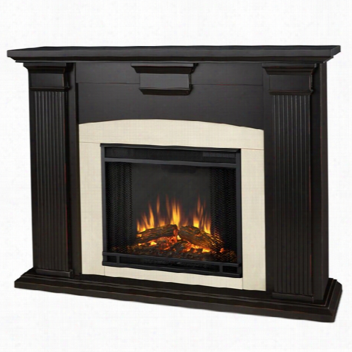 Real Fl Ame Adelaide Indoor Electric Fireplace In Black Wash