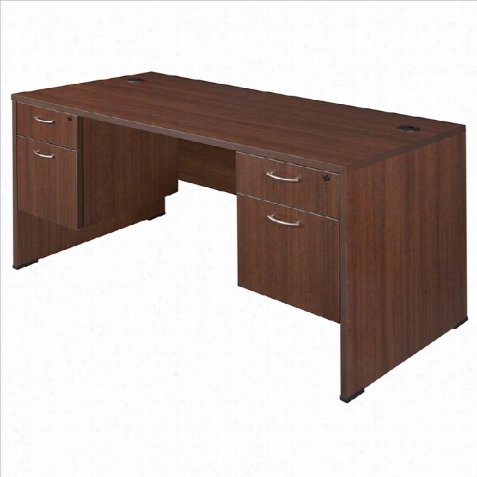 Regency Sandia Desk With Pedestals In Java-60  Inch