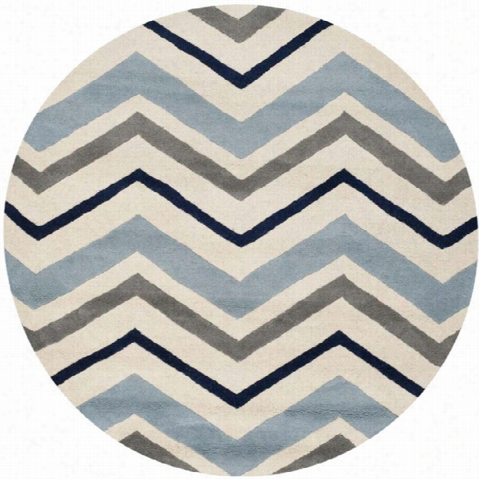 Safavieh Chatham Ivpry Contemporary Rug - Round 5'