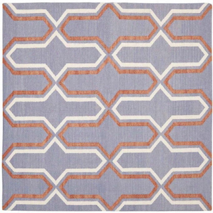 Safavieh Dhurries Purple Contemporary Rug - Square 8'