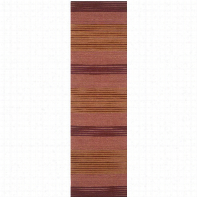 Safavie Hmarblela Rust Contemporary Rug - Runner 2'3 X 8'