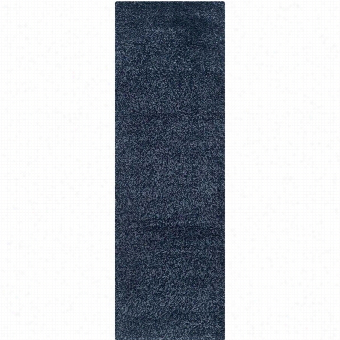 Safavieh Shag Navy Shag Rug - Runner 2'3 X 11'