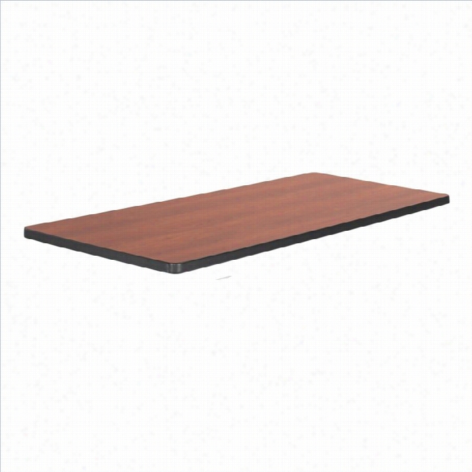 Safco Impromptu Mobile Traiming Table Rectangle Top 60xx24 In Cherry