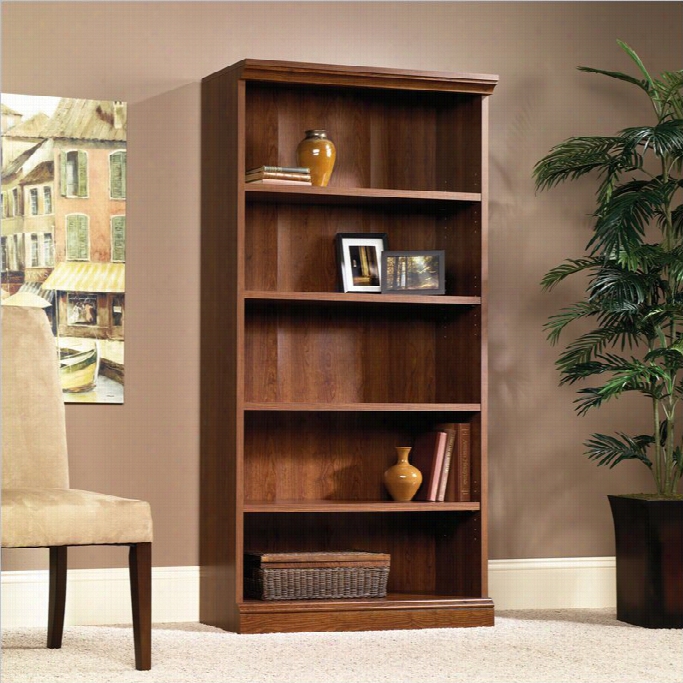 Suader Camden County Library 5 Sshelf Bookkcase Inp Lanked Cherry