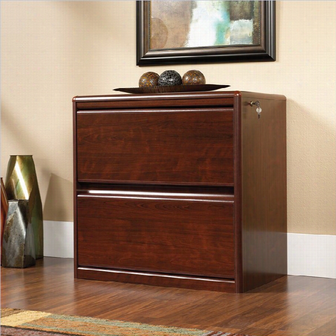 Sauder Cornerstone  2drawer Lateral Wood File Cabinet Iin Classic Cherry