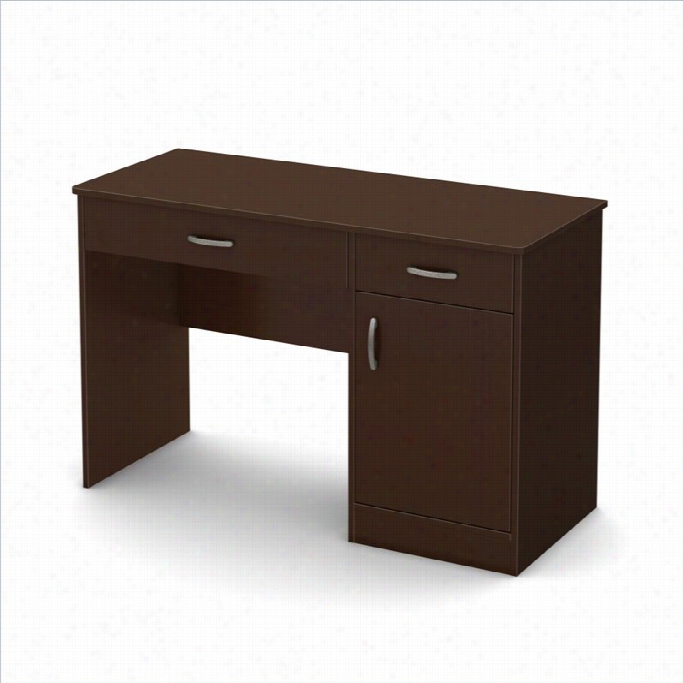 South Shore Axess Small Computer Desk In Chocolate