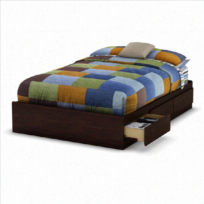 South Shote Nathan Abundant Mates Bed In Havana Finish