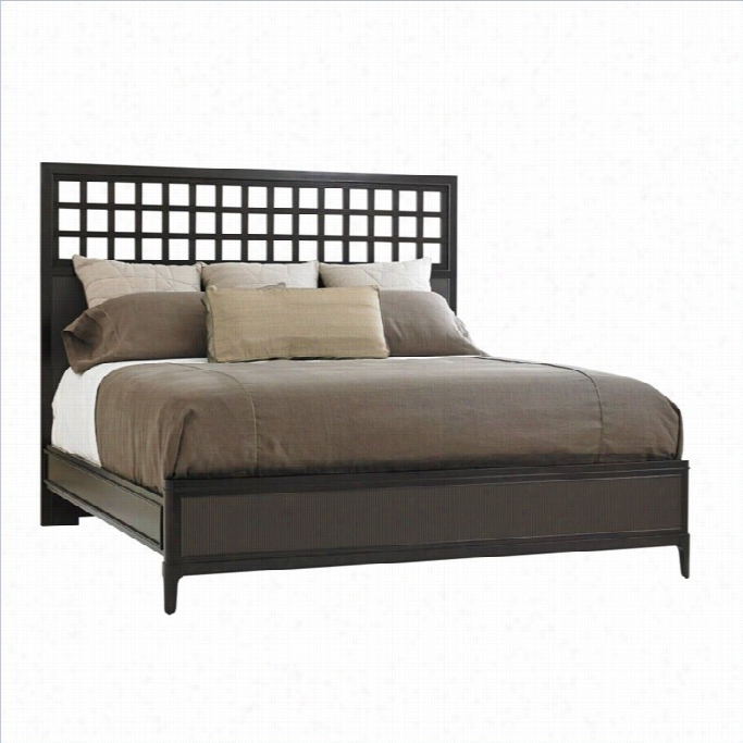 Stanley Furniture Wicker Park Queen Panel Bed In Brownstone