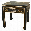 Oriental Furniture Square Ming Table in Black