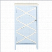 Safavieh Cary Poplar Wood Cabinet in Light Blue and White