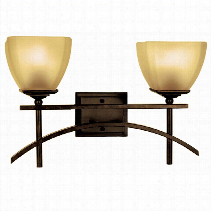 Yosemite Home Decor Sentinel 2 Lights Vanity Lighting In  Venetian Bronze Frame