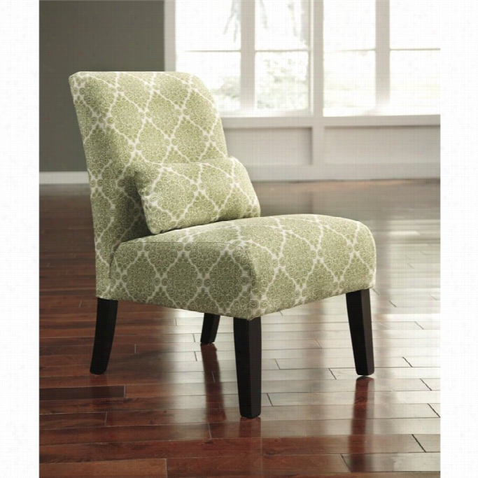 Ashley Annora Chenille Armless Accent Chair In Kelly