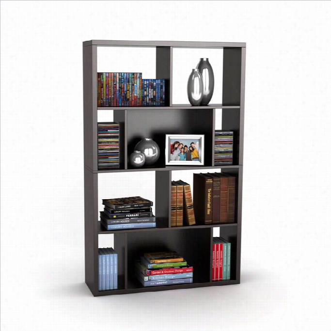 Atlantic Inc Monaco Book / Display Case In Espresso