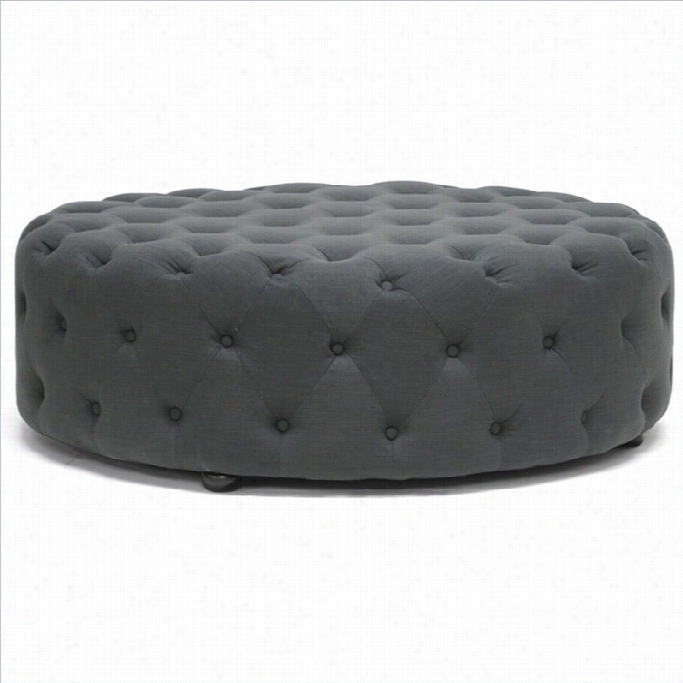 Baxton Studio Cardiff Ottoman In Gray