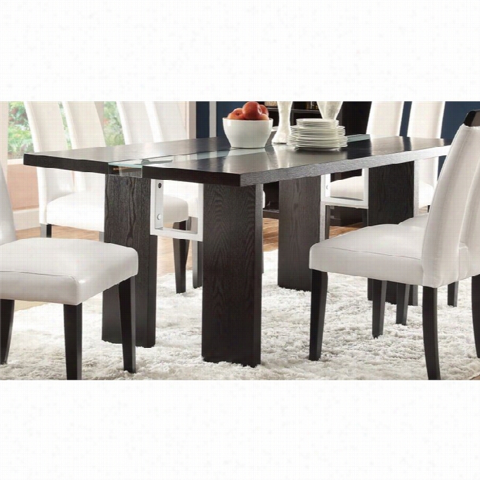 Coaster Kenneth Led Light Dining Table In Black