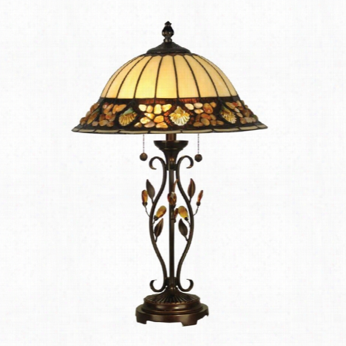 Dale Tiffany Pebble Stone Tbale Lamp