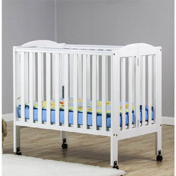 Dream On Me 2-in-1 Folding Podtable Crib In White