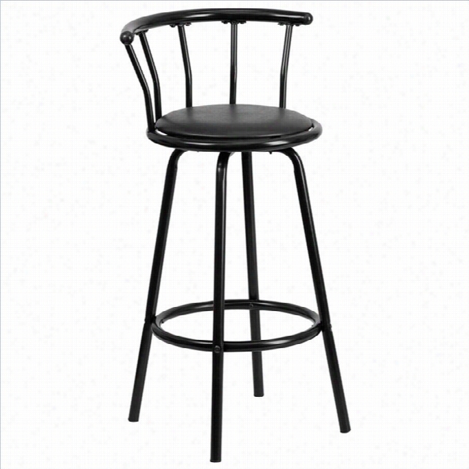 Flash Furniture 30 Crown Back Bar Stool In Wicked