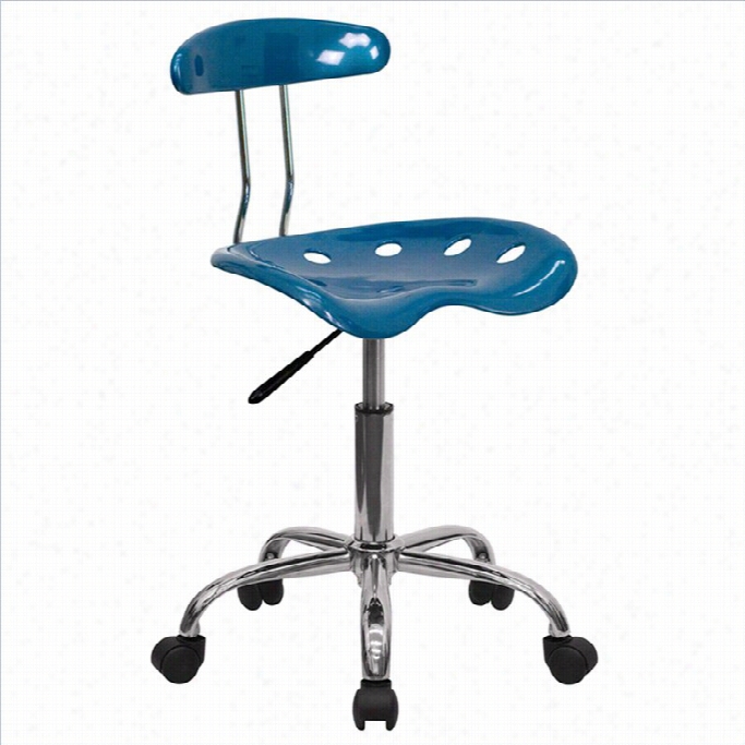 Falsh Furniture Vibrant Charge Chair In Blue And Chrome