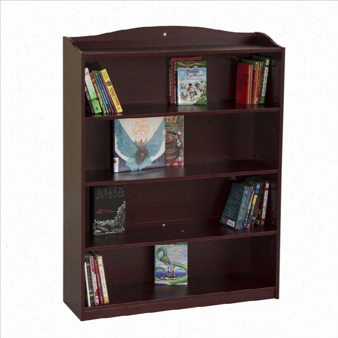 Guidecraft 5 Shelf Bookshelf In Cherry