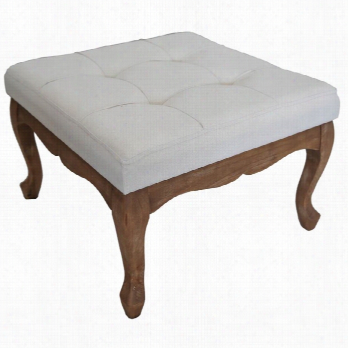 International Cravan Rustic Elegance Adjust Tufted Otttoman In Natural