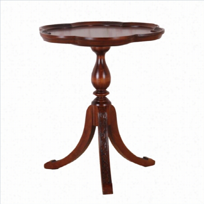 International Caravan Windsor Scalloped A~ Table In Walnut