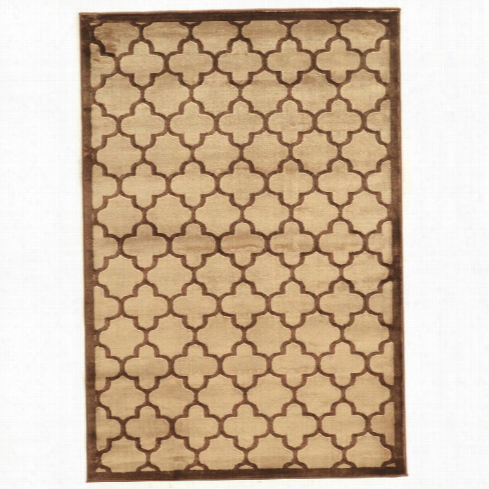 Linon Platinum Tdellis 8' X 11' Rug In Beige And Brown