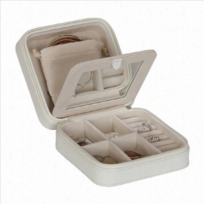 Mele An Dco. Josette Travel Jewelry Case In White