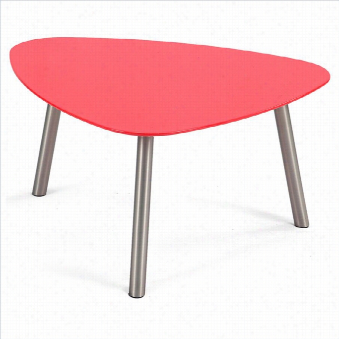 Moe's Helsinki Side Table In Red