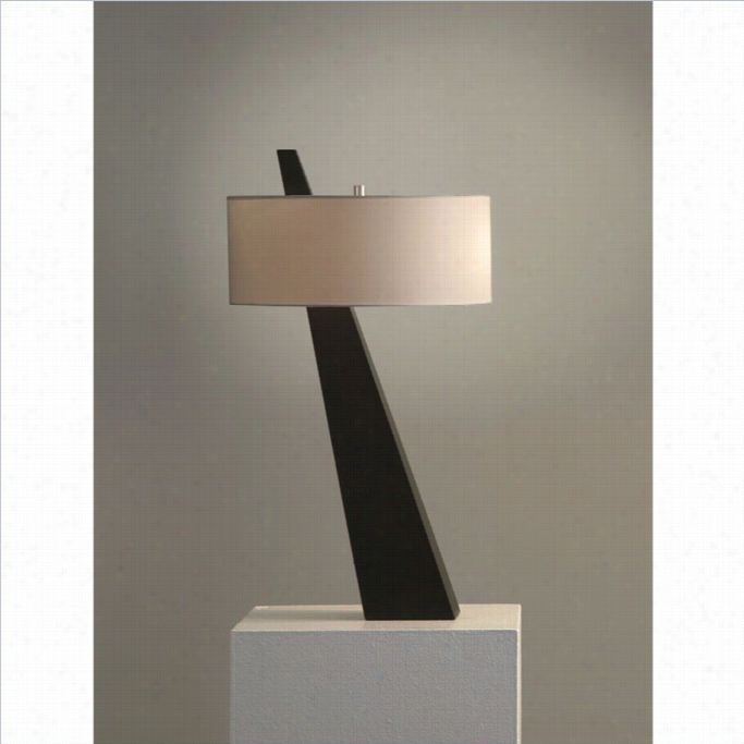 Nova Lighting Obelisk Table Lamp In Chestnut