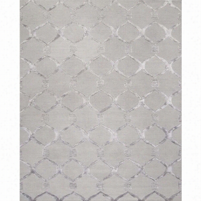 Nuloom 7' 6 X 9' 6 Hanc Hooked Tuscan Trellis Rug In Gray