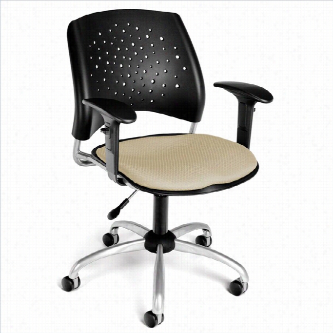 Ofm Sta Rswivel Office Chair With Arms In Khaki