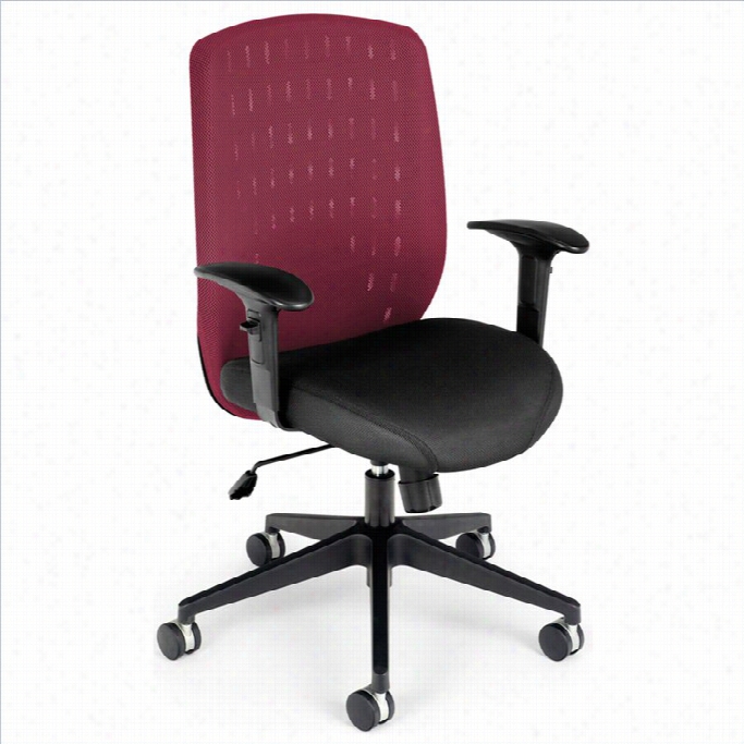 Ofm Vision Executive Office Chair In Wine