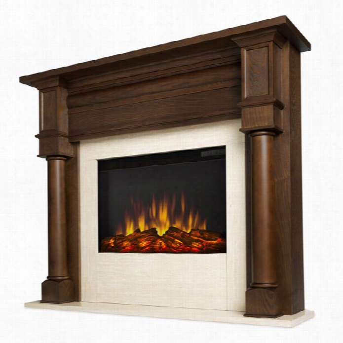 Real Flame Berkeley Electric Fireplace Chesnut Oak