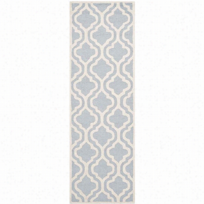 Safavieh Cambridge Light Blue Transitional Rug - Runner '26 X 12'