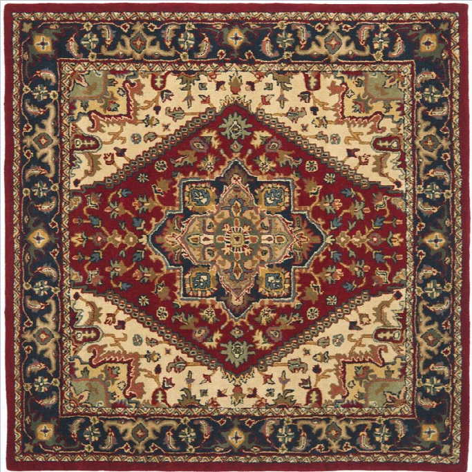 Safavieh Heritage Square Rug In Red