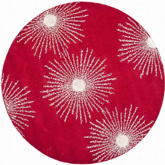 Safavieh Soho Round Rug In Re / Ivory