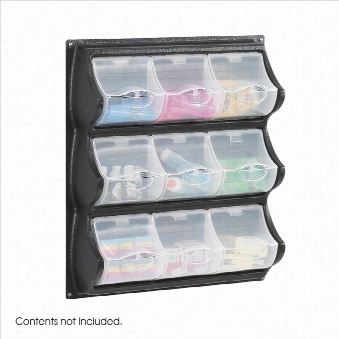 Szfco Black 9 Pocket Panel Bins