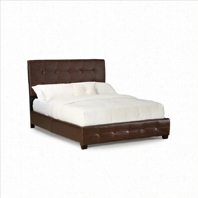 Standard Furniture Madison Square Bed In Pvc Brown-queen Size