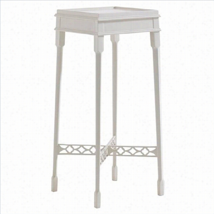 Stanley Furniture Charleston Regency Heyward Tea Table In Ropemakers White